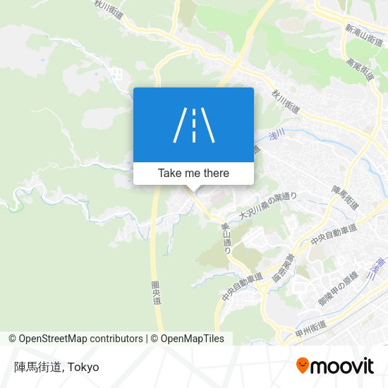 陣馬街道 map