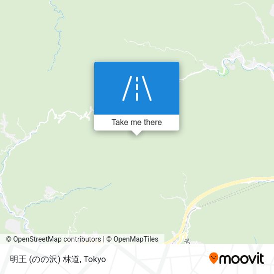 明王 (のの沢) 林道 map