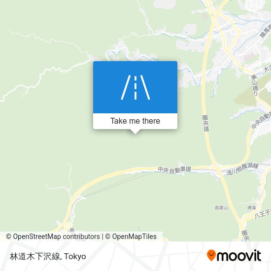 林道木下沢線 map