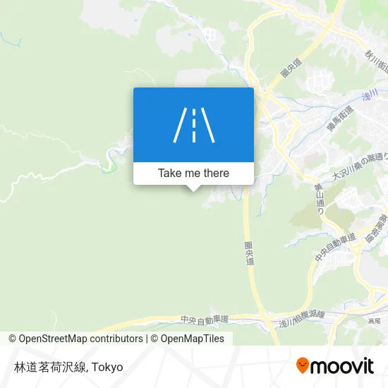 林道茗荷沢線 map