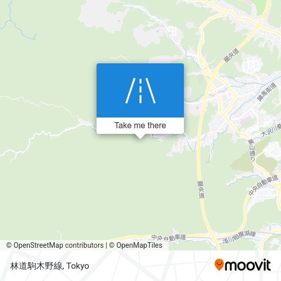 林道駒木野線 map