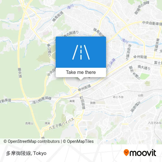 多摩御陵線 map
