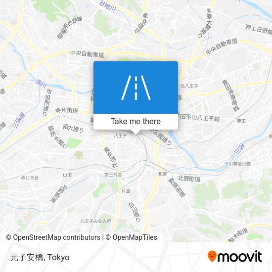 元子安橋 map