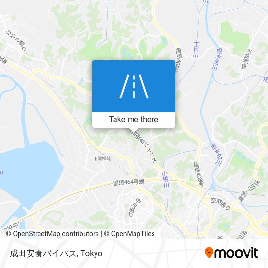 成田安食バイパス map