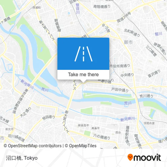 Numaguchi Bridge map