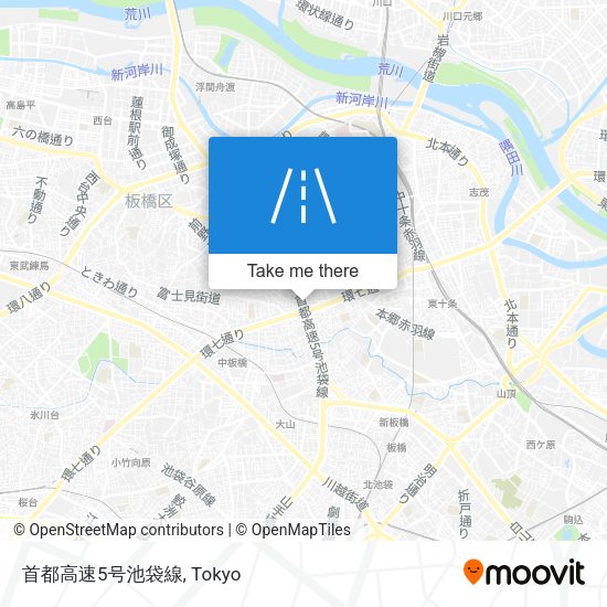 首都高速5号池袋線 map