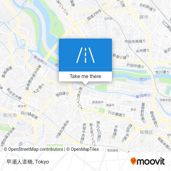 早瀬人道橋 map