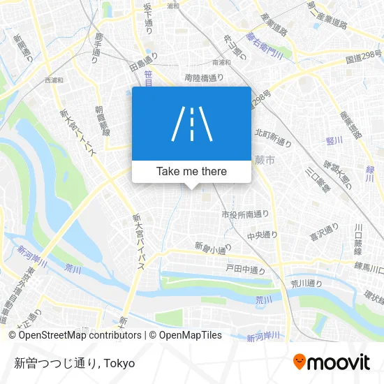 新曽つつじ通り map