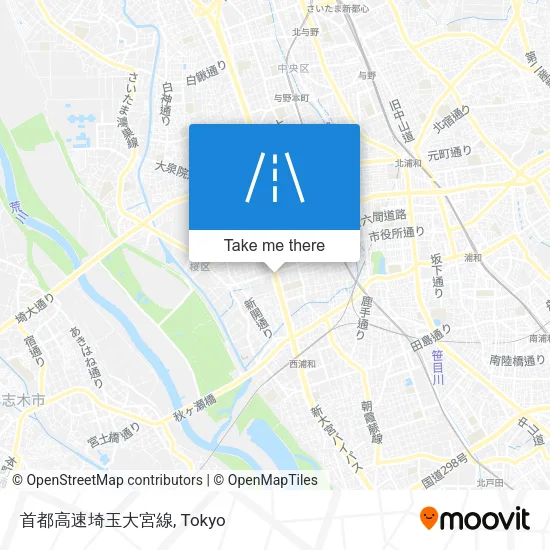 首都高速埼玉大宮線 map