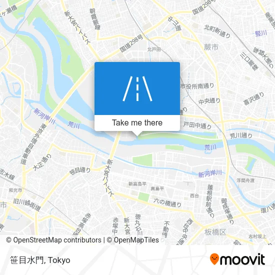 笹目水門 map