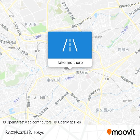 秋津停車場線 map