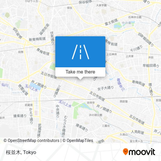 桜並木 map