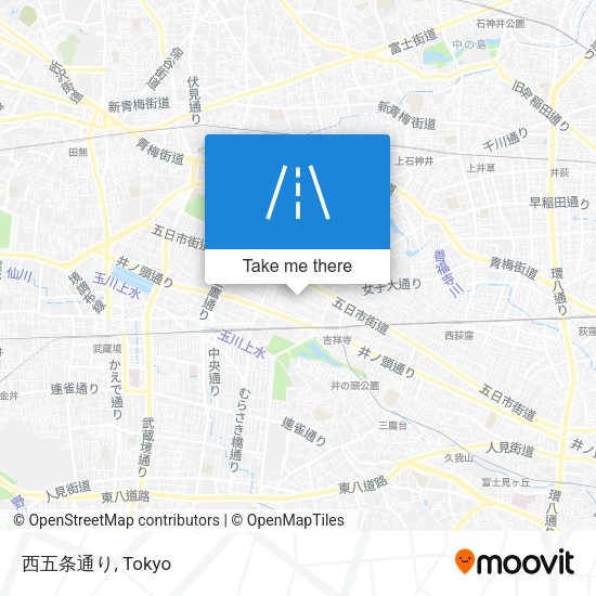 西五条通り map