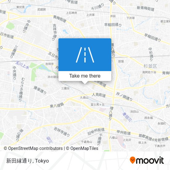 新田縁通り map