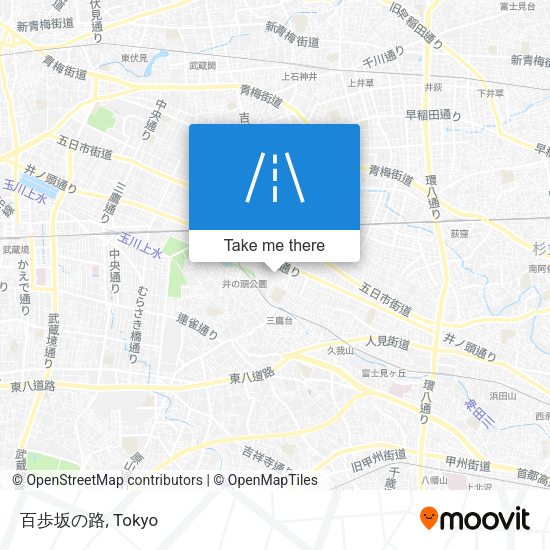 百歩坂の路 map