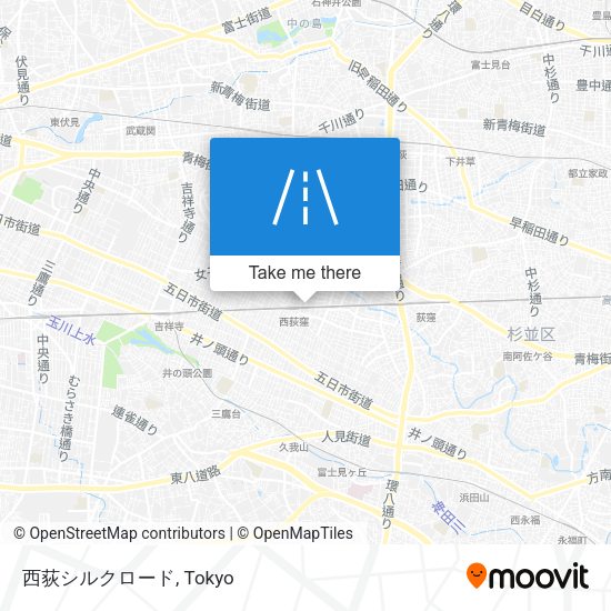 西荻シルクロード map