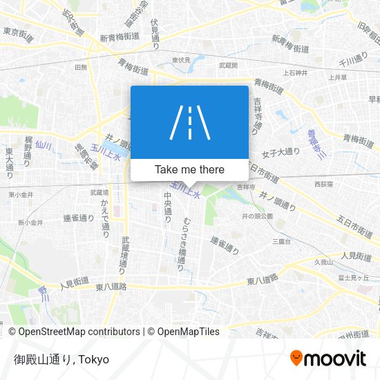 御殿山通り map