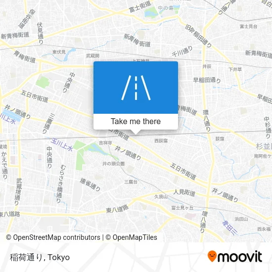 稲荷通り map