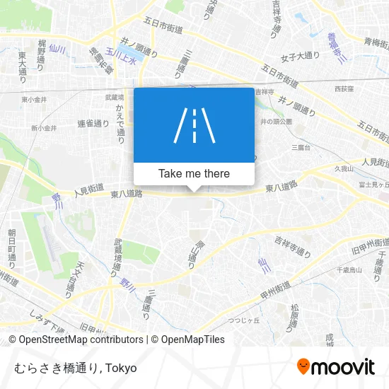 むらさき橋通り map