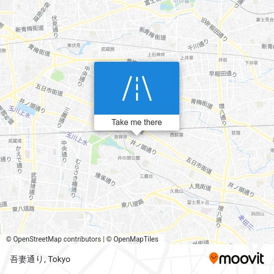 吾妻通り map