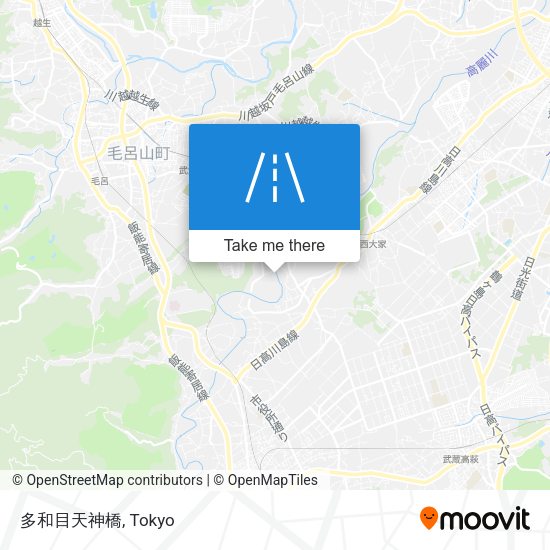 多和目天神橋 map
