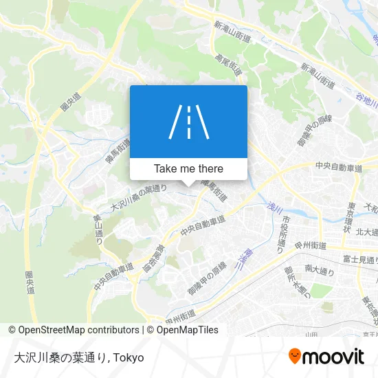 大沢川桑の葉通り map
