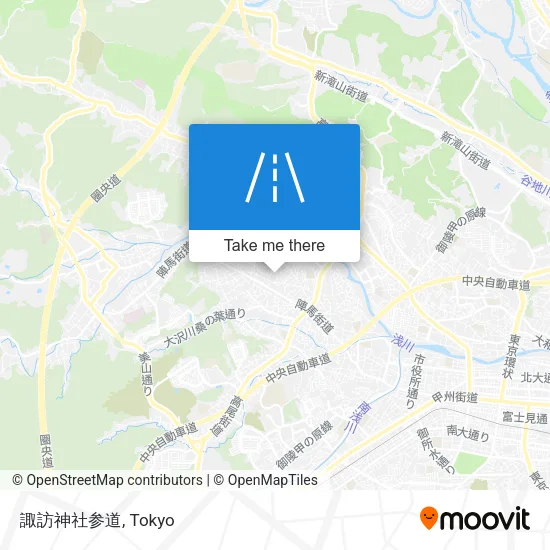 諏訪神社参道 map