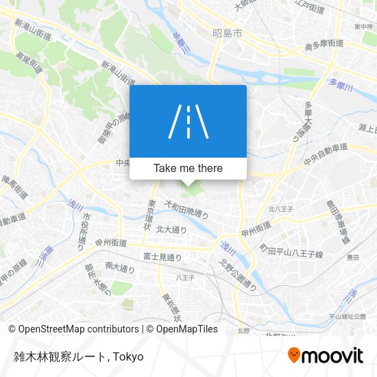 雑木林観察ルート map
