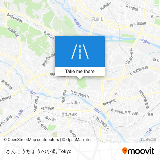 さんこうちょうの小道 map