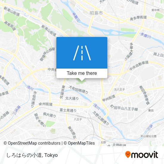 しろはらの小道 map