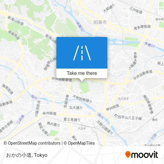 おかの小道 map