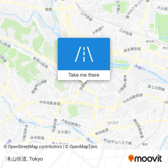 滝山街道 map
