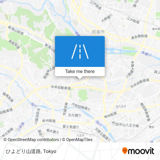 ひよどり山道路 map