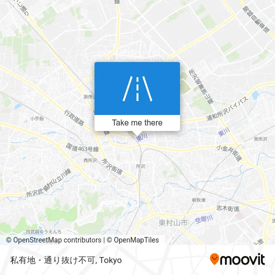 私有地・通り抜け不可 map