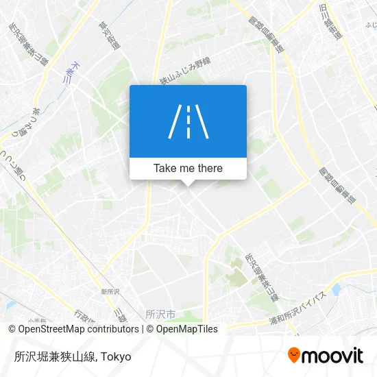 所沢堀兼狭山線 map