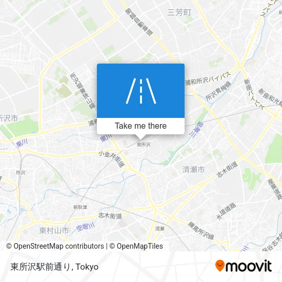 東所沢駅前通り map