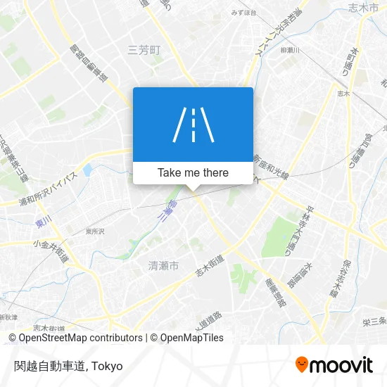 関越自動車道 map
