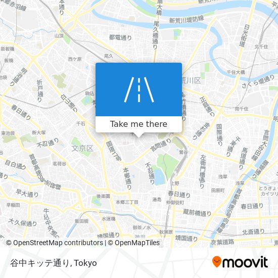 谷中キッテ通り map