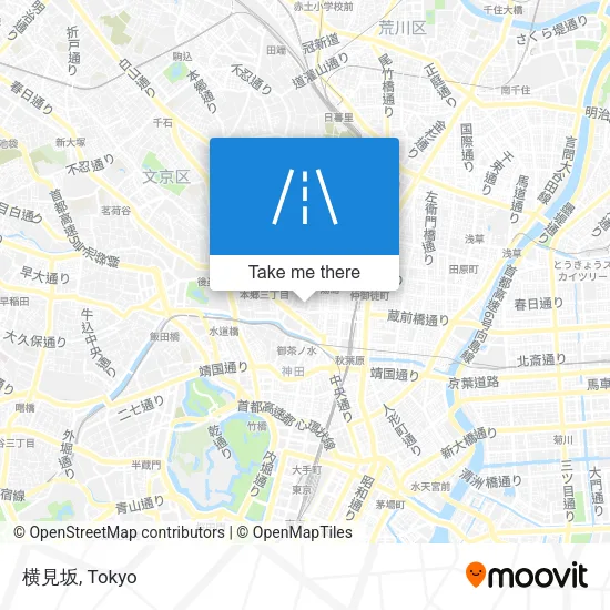 横見坂 map