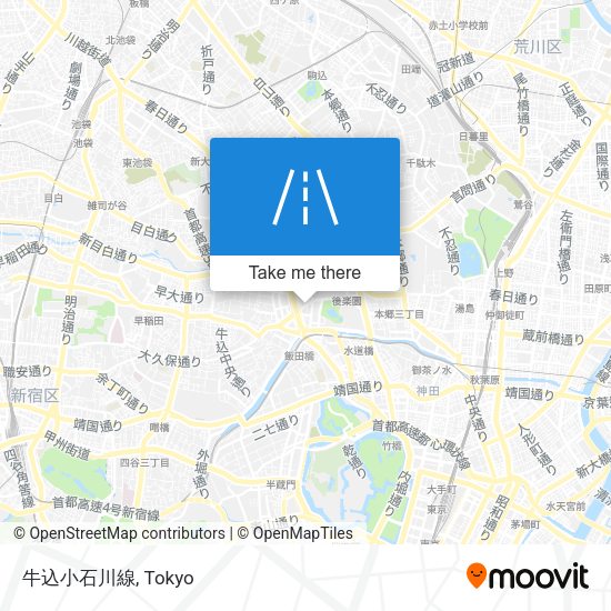 牛込小石川線 map