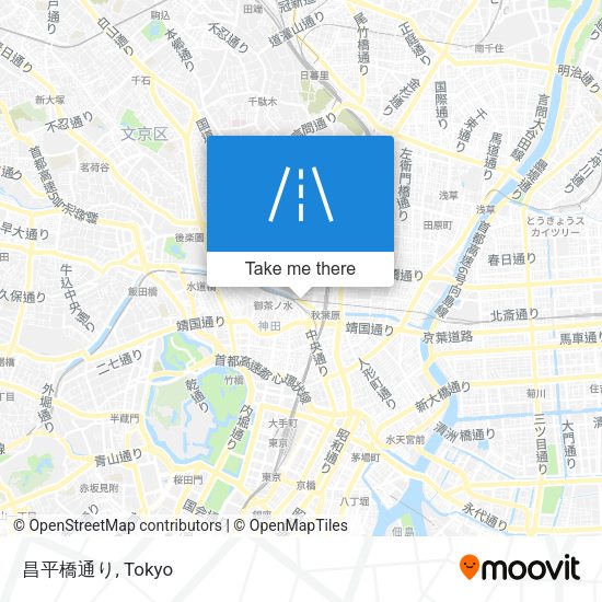 昌平橋通り map