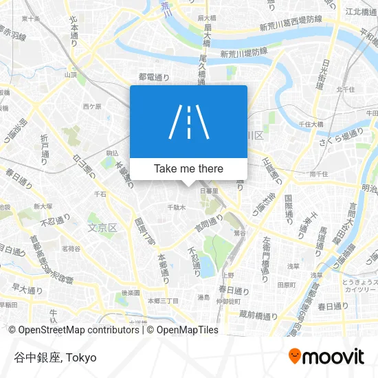谷中銀座 map