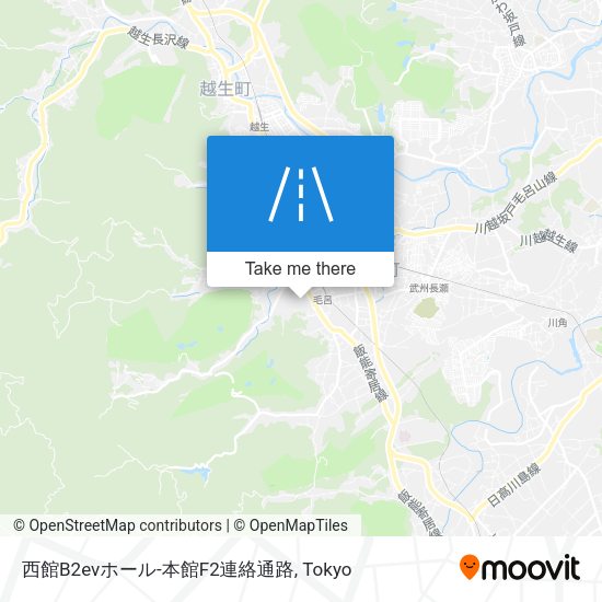 西館B2evホール-本館F2連絡通路 map