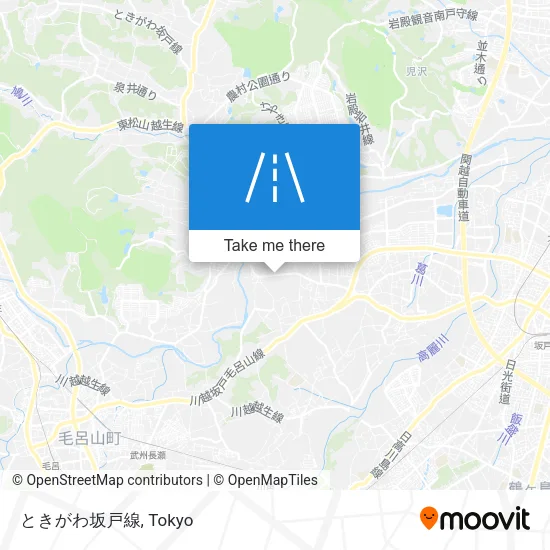 ときがわ坂戸線 map
