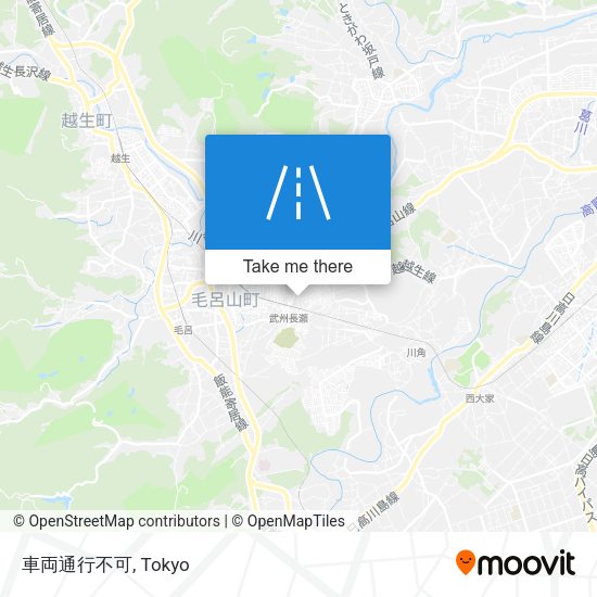 車両通行不可 map