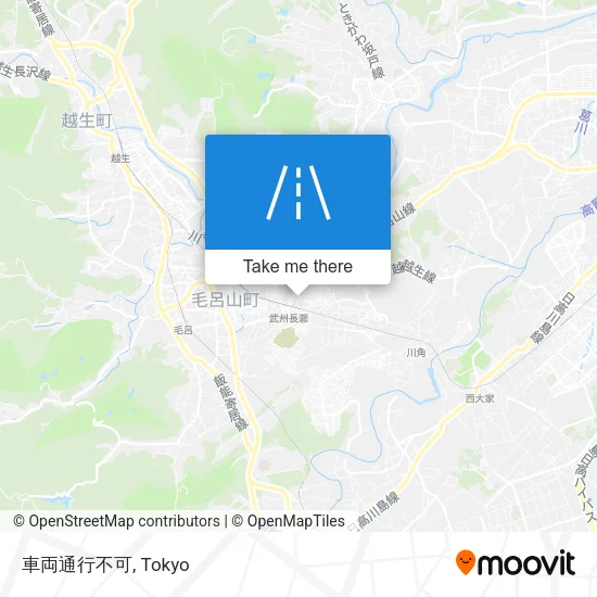車両通行不可 map