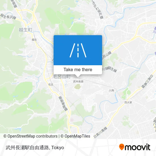 武州長瀬駅自由通路 map