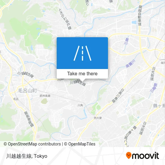 川越越生線 map