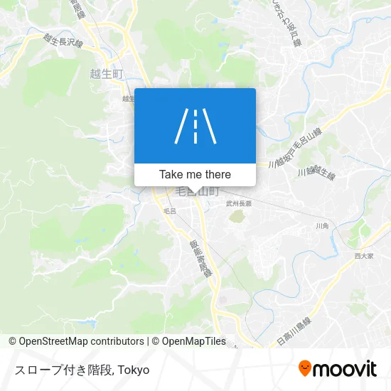 スロープ付き階段 map