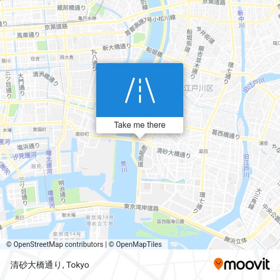 清砂大橋通り map